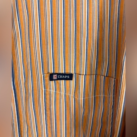 Chaps xlarge easy care p 2 p 25” length 31 preowned orange / blue - Picture 4 of 7